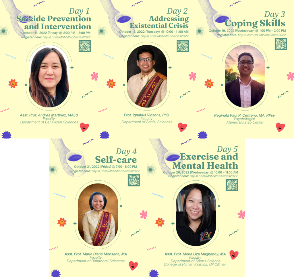 UP Manila celebrates Mental Health Month through a webinar series ...