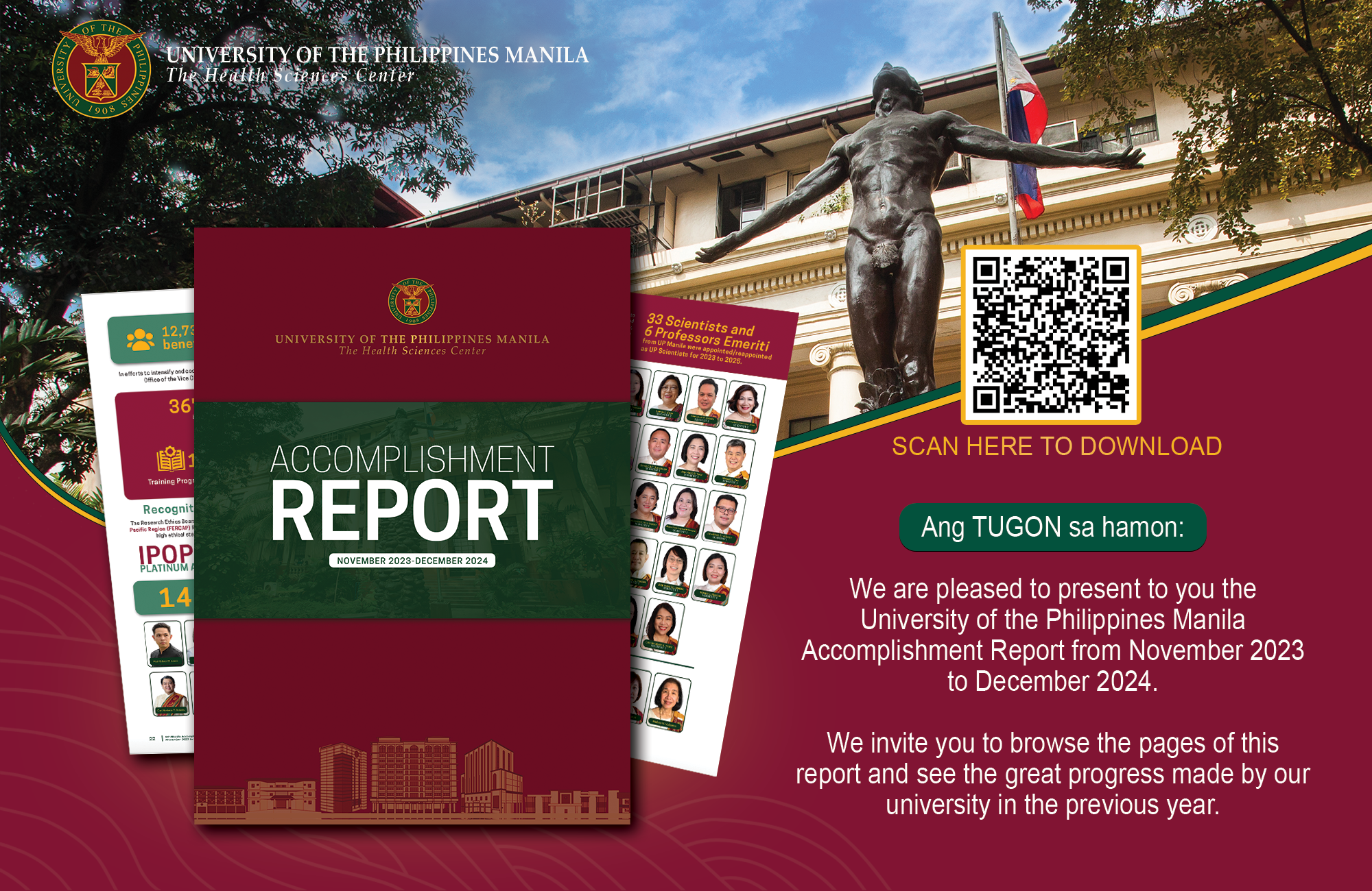 UP Manila Accomplishment Report
